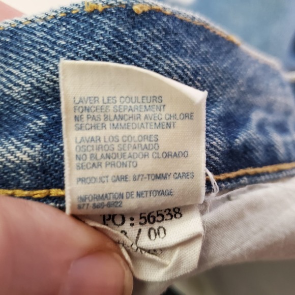 Tommy Hilfiger Jean Shorts Distressed Blue Medium Wash Men's W 38 - Picture 10 of 10